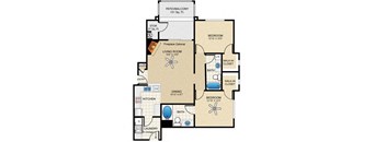 Two bedroom two bathroom