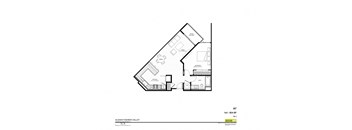 A13 1x1 Loft floor plan