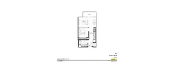 A3 Jr 1x1 floor plan