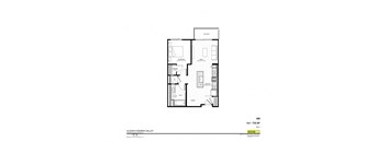 A9-RW 1x1 floor plan