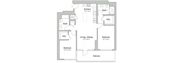 Two Bedroom Two Bathroom