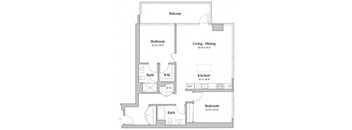 Two Bedroom Two Bathroom