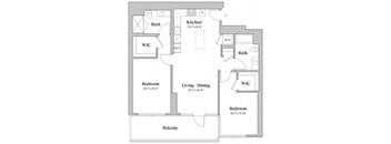 Two Bedroom Two Bathroom