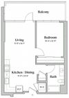 One bedroom one bathroom