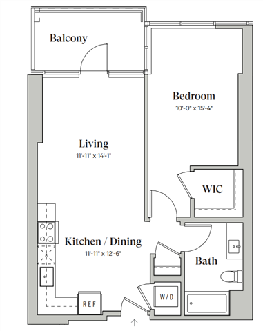 One Bedroom One Bathroom