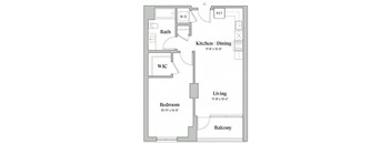 One bedroom one bathroom