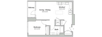 One bedroom one bathroom