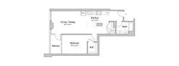 One bedroom one bathroom