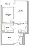 one bedroom/den one bathroom