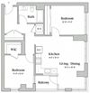 Two bedroom one bathroom