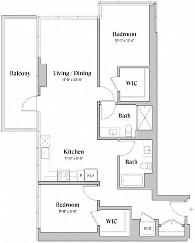 Two Bedroom Two Bathroom