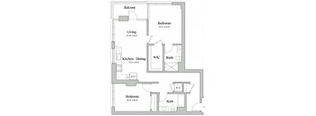 Two Bedroom Two Bathroom