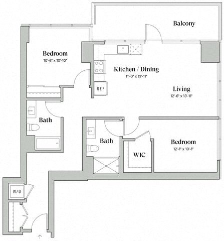 Two Bedroom Two Bathroom