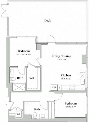 Two Bedroom Two Bathroom