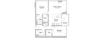 Two Bedroom Two Bathroom