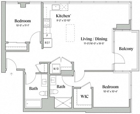 Two Bedroom Two Bathroom