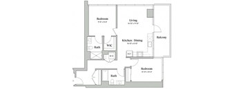 Two bedroom Two bathroom