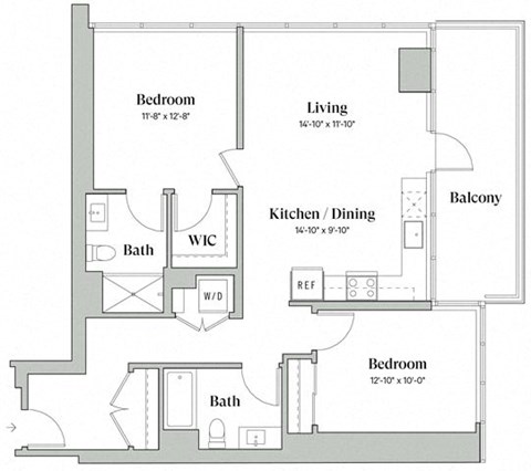 Two bedroom Two bathroom