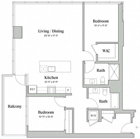 Two bedroom Two bathroom