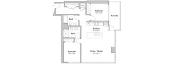 Two bedroom Two bathroom