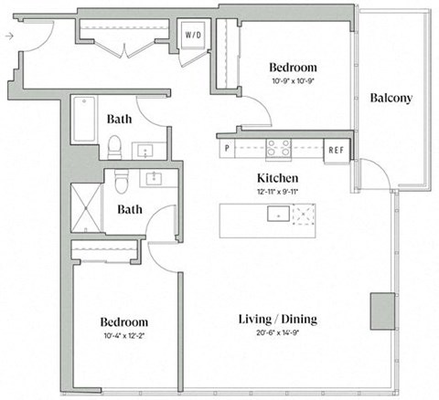 Two bedroom Two bathroom
