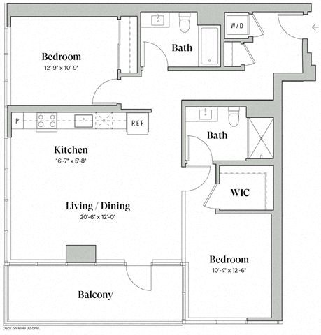 Two Bedroom Two Bathroom