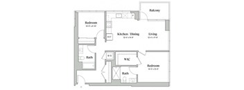 Two Bedroom Two Bathroom