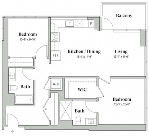 Two Bedroom Two Bathroom