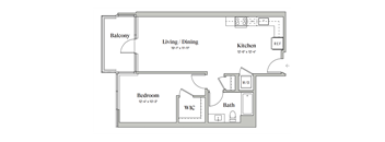 One Bedroom One Bathroom