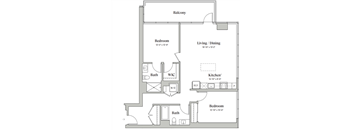 Two bedroom Two bathroom