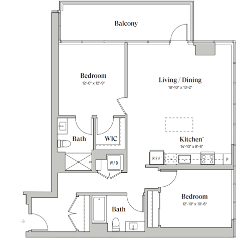 Two bedroom Two bathroom