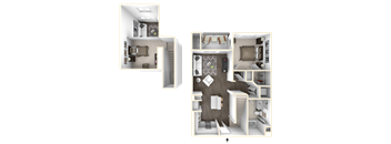 Sola 2 Bedroom, 2 Stories and Balcony at Sola, California, 92130