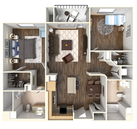 Sola 2 Bedroom and Balcony at Sola, California, 92130