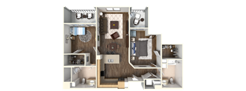 Sola 2 Bedroom and 2 Balcony at Sola, San Diego