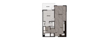 A1 Floorplan at Metro Mission Valley, San Diego California
