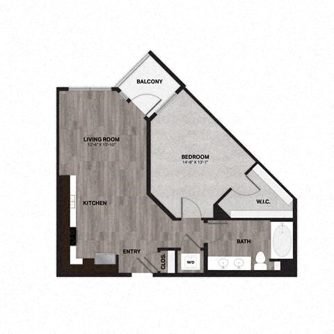 A2 Floorplan at Metro Mission Valley, San Diego