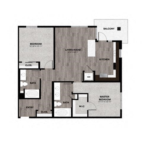 B3 Floorplan at Metro Mission Valley, California