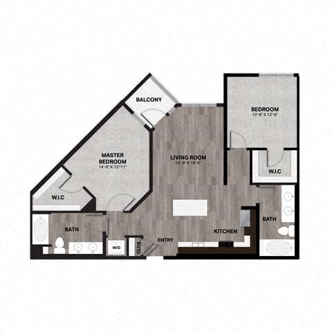 B4 Floorplan at Metro Mission Valley, San Diego, 92108