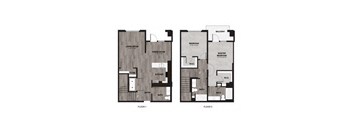 T1 Floorplan at Metro Mission Valley, San Diego, 92108