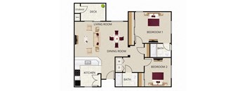 One Bedroom One Bathroom