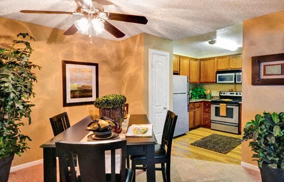 Model Dining Room at Shadowridge Woodbend Apartments in Vista, CA Model Dining Room at Shadowridge Woodbend Apartments in Vista, CA