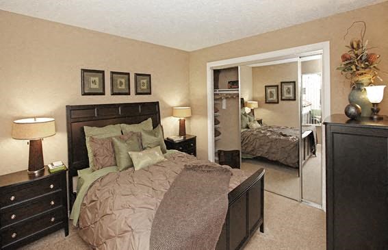Model Bedroom at Shadowridge Woodbend Apartments in Vista, CA