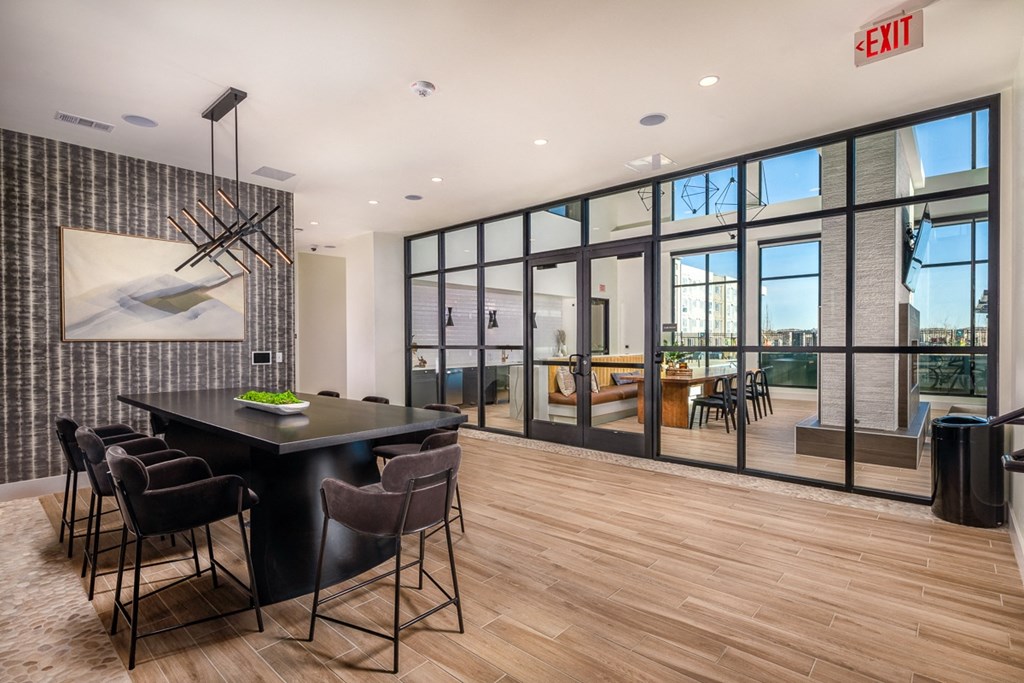 Clubhouse with table