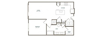 one bedroom one bathroom