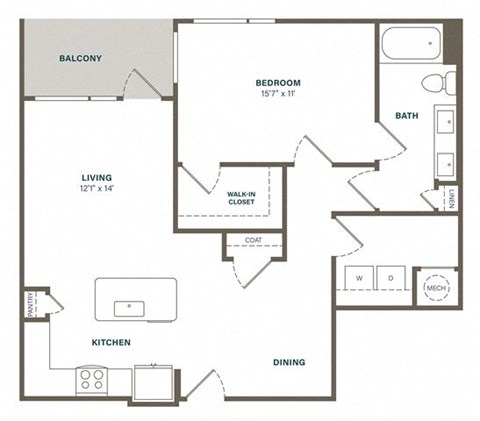 one bedroom one bathroom plus den