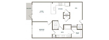 one bedroom one bathroom plus den