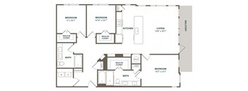 Three bedroom Two bathroom