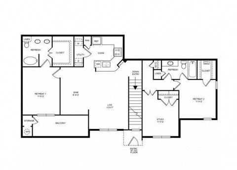 the Seven Falls floor plan.