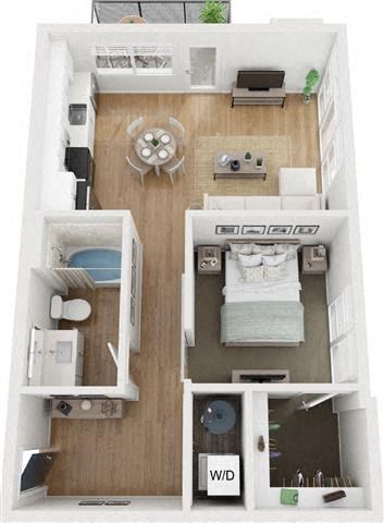 One bedroom one bathroom