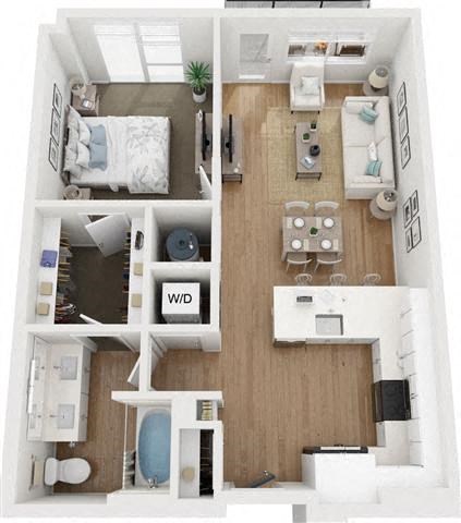 One bedroom one bathroom